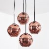 Ripoll Lámparas suspendidas, Luminarias esféricas, Lámpara colgante de clúster Color cobre, 4 luces