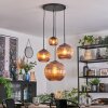 Koyoto Lámparas suspendidas, Luminarias esféricas, Lámpara colgante de clúster Color cobre, 4 luces