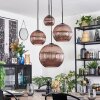 Koyoto Lámparas suspendidas, Luminarias esféricas, Lámpara colgante de clúster Color cobre, 4 luces