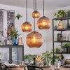 Koyoto Lámparas suspendidas, Luminarias esféricas, Lámpara colgante de clúster Color cobre, 4 luces