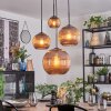 Koyoto Lámparas suspendidas, Luminarias esféricas, Lámpara colgante de clúster Color cobre, 4 luces