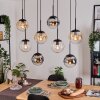 Gastor Lámparas suspendidas, Luminarias esféricas, Lámparas colgantes Colores ámbar, Cromo, Transparente, Ahumado, 8 luces