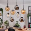 Gastor Lámparas suspendidas, Luminarias esféricas, Lámparas colgantes Colores ámbar, Cromo, Transparente, Ahumado, 8 luces