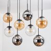 Gastor Lámparas suspendidas, Luminarias esféricas, Lámparas colgantes Colores ámbar, Cromo, Transparente, Ahumado, 8 luces