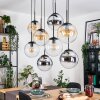 Gastor Lámparas suspendidas, Luminarias esféricas, Lámparas colgantes Colores ámbar, Cromo, Transparente, Ahumado, 8 luces