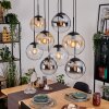 Gastor Lámparas suspendidas, Luminarias esféricas, Lámparas colgantes Colores ámbar, Cromo, Transparente, Ahumado, 8 luces