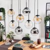 Gastor Lámparas suspendidas, Luminarias esféricas, Lámparas colgantes Colores ámbar, Cromo, Transparente, Ahumado, 8 luces