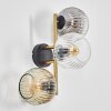 Ripoll Luminarias esféricas, Apliques dorado, Negro, 3 luces