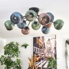 Koyoto Plafones, Luminarias esféricas 89 cm Azul, Verde, Color cobre, 12 luces