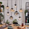 Gastor Lámparas suspendidas, Luminarias esféricas, Lámparas colgantes Colores ámbar, Transparente, Ahumado, 8 luces