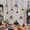 Gastor Lámparas suspendidas, Luminarias esféricas, Lámparas colgantes Colores ámbar, Transparente, Ahumado, 8 luces