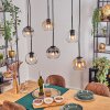 Koyoto Lámparas suspendidas, Luminarias esféricas, Lámparas colgantes Colores ámbar, Transparente, Ahumado, 6 luces