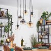 Koyoto Lámparas suspendidas, Luminarias esféricas, Lámparas colgantes Colores ámbar, Transparente, Ahumado, 6 luces