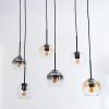 Koyoto Lámparas suspendidas, Luminarias esféricas, Lámparas colgantes Colores ámbar, Transparente, Ahumado, 6 luces