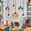 Koyoto Lámparas suspendidas, Luminarias esféricas, Lámparas colgantes Colores ámbar, Transparente, Ahumado, 6 luces