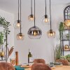 Koyoto Lámparas suspendidas, Luminarias esféricas, Lámparas colgantes Colores ámbar, Transparente, Ahumado, 6 luces