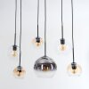 Koyoto Lámparas suspendidas, Luminarias esféricas, Lámparas colgantes Colores ámbar, Transparente, Ahumado, 6 luces