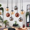 Gastor Lámparas suspendidas, Luminarias esféricas, Lámparas colgantes Colores ámbar, Cromo, Color cobre, Ahumado, 8 luces