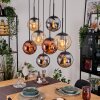 Gastor Lámparas suspendidas, Luminarias esféricas, Lámparas colgantes Colores ámbar, Cromo, Color cobre, Ahumado, 8 luces