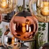 Gastor Lámparas suspendidas, Luminarias esféricas, Lámparas colgantes Colores ámbar, Cromo, Color cobre, Ahumado, 8 luces