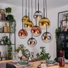 Gastor Lámparas suspendidas, Luminarias esféricas, Lámparas colgantes Cromo, dorado, Transparente, Color cobre, Ahumado, 8 luces