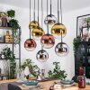 Gastor Lámparas suspendidas, Luminarias esféricas, Lámparas colgantes Cromo, dorado, Transparente, Color cobre, Ahumado, 8 luces