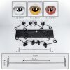 Gastor Lámparas suspendidas, Luminarias esféricas, Lámparas colgantes Cromo, dorado, Transparente, Color cobre, Ahumado, 8 luces