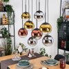 Gastor Lámparas suspendidas, Luminarias esféricas, Lámparas colgantes Cromo, dorado, Transparente, Color cobre, Ahumado, 8 luces