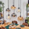 Koyoto Lámparas suspendidas, Luminarias esféricas, Lámparas colgantes Colores ámbar, Transparente, Ahumado, 6 luces