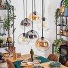 Koyoto Lámparas suspendidas, Luminarias esféricas, Lámparas colgantes Colores ámbar, Transparente, Ahumado, 6 luces