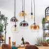 Koyoto Lámparas suspendidas, Luminarias esféricas, Lámparas colgantes Colores ámbar, Transparente, Ahumado, 6 luces