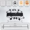 Gastor Lámparas suspendidas, Luminarias esféricas, Lámparas colgantes Colores ámbar, Cromo, Transparente, Ahumado, 8 luces