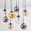 Gastor Lámparas suspendidas, Luminarias esféricas, Lámparas colgantes Colores ámbar, Cromo, Transparente, Ahumado, 8 luces