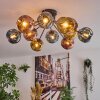 Ripoll Plafones, Luminarias esféricas Azul, dorado, Color cobre, 12 luces