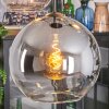 Koyoto Lámparas suspendidas, Luminarias esféricas, Lámpara colgante de clúster Colores ámbar, Cromo, Transparente, Ahumado, 4 luces