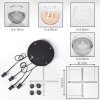 Koyoto Lámparas suspendidas, Luminarias esféricas, Lámpara colgante de clúster Colores ámbar, Cromo, Transparente, Ahumado, 4 luces