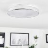 Makak Lámpara de Techo LED Cromo, Blanca, 1 luz