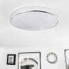 Makak Lámpara de Techo LED Cromo, Blanca, 1 luz