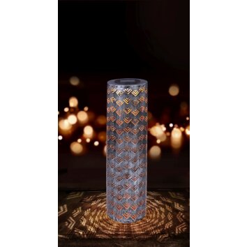 Globo REX Lámpara solar LED Plata, 1 luz