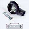 Cacoq Lámpara de Techo Negro, 1 luz