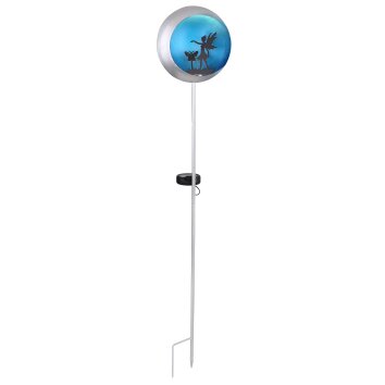 Globo  Lámpara solar LED Azul, Plata, 1 luz