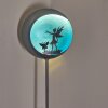 Loano Lámpara solar LED Azul, Plata, 1 luz