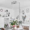 Anneau Lámpara de Techo LED Cromo, Plata, 2 luces