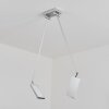 Anneau Lámpara de Techo LED Cromo, Plata, 2 luces
