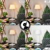 Mayordomo Lámpara de mesa LED Blanca, 1 luz
