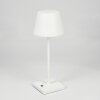 Mayordomo Lámpara de mesa LED Blanca, 1 luz