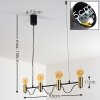 Gnarp Lámpara Colgante Negro-dorado, 4 luces