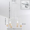 Cuyama Lámpara Colgante Blanca, 6 luces
