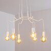 Cuyama Lámpara Colgante Blanca, 6 luces