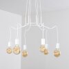 Cuyama Lámpara Colgante Blanca, 6 luces